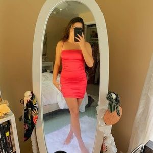 OhPOLLY Pink Satin Mini Dress